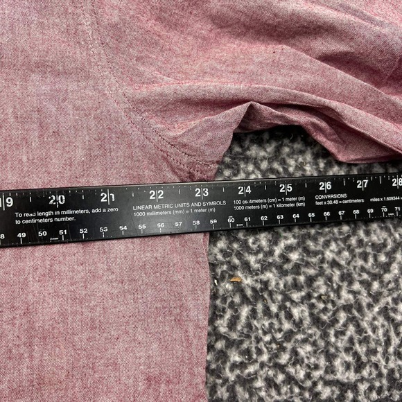 Imperial‎ Motion Shirt Men Extra Large Red Button Up Hooded Long Sleeve XL - Picture 5 of 8